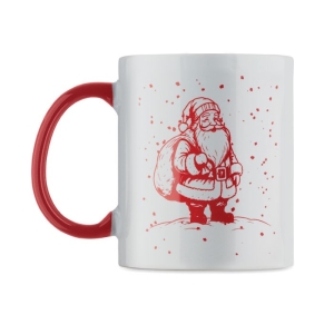 FESTIMUG Kalėdinis keramikinis puodelis su sezonišku raštu (300 ml)