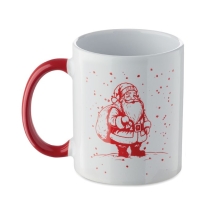 FESTIMUG Kalėdinis keramikinis puodelis su sezonišku raštu (300 ml)