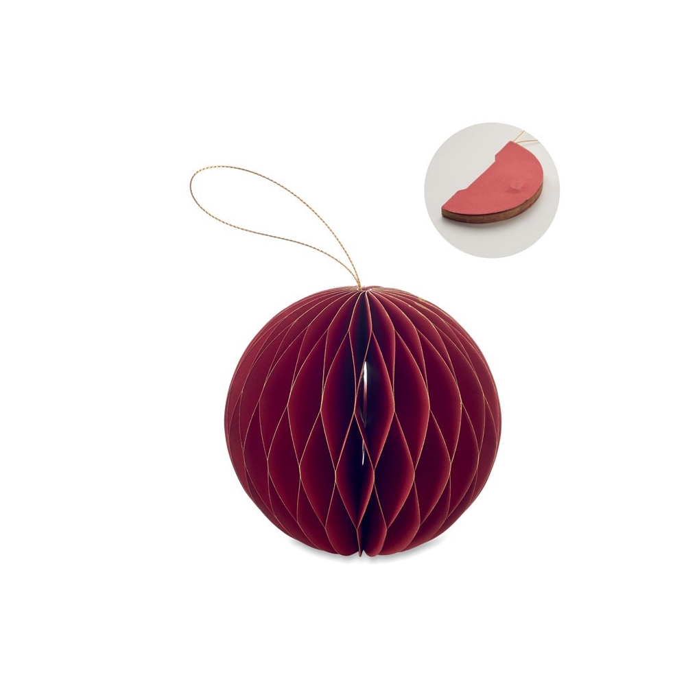 HARMOBAUBLE Kalėdinis popierinis pakabinamas burbulas