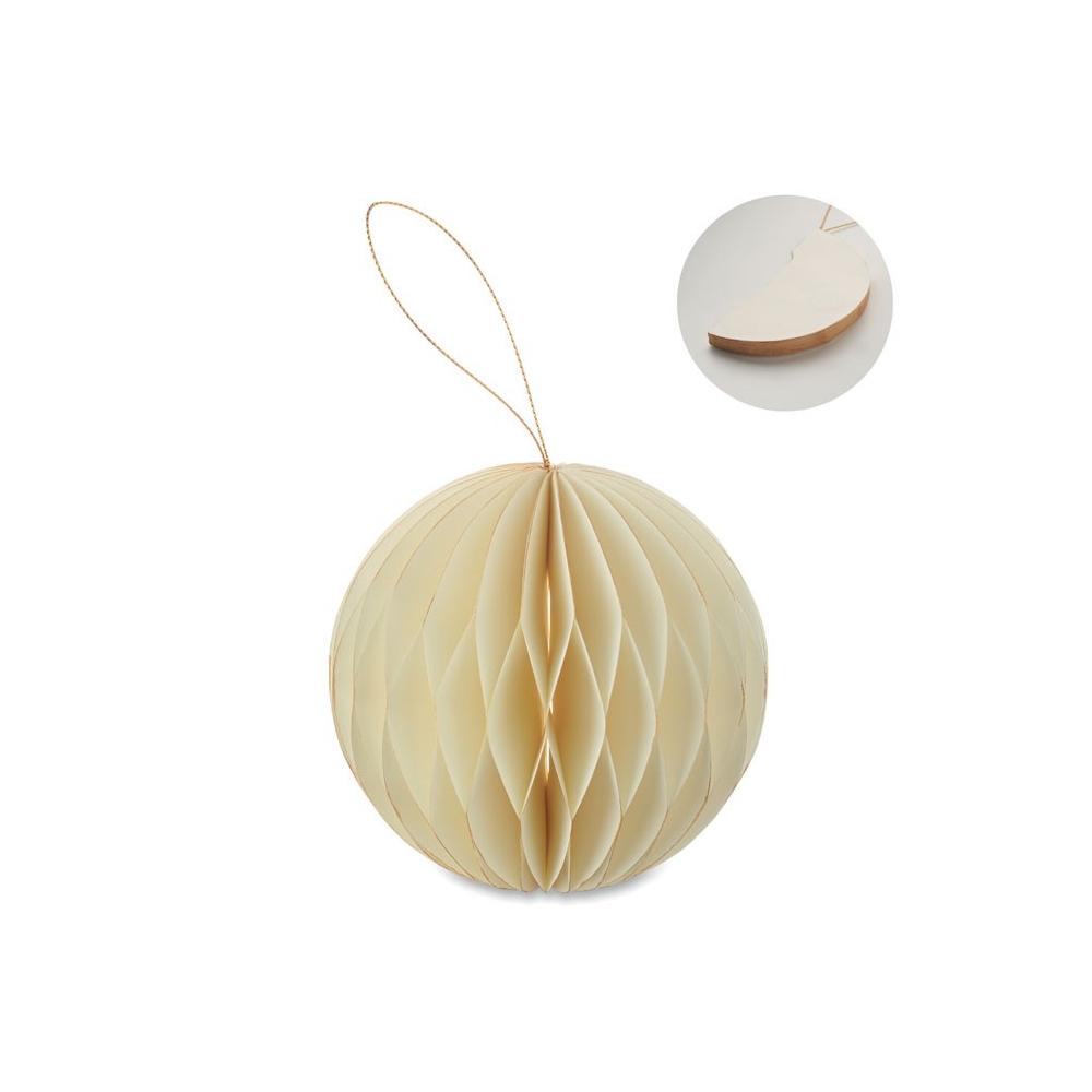 HARMOBAUBLE Kalėdinis popierinis pakabinamas burbulas