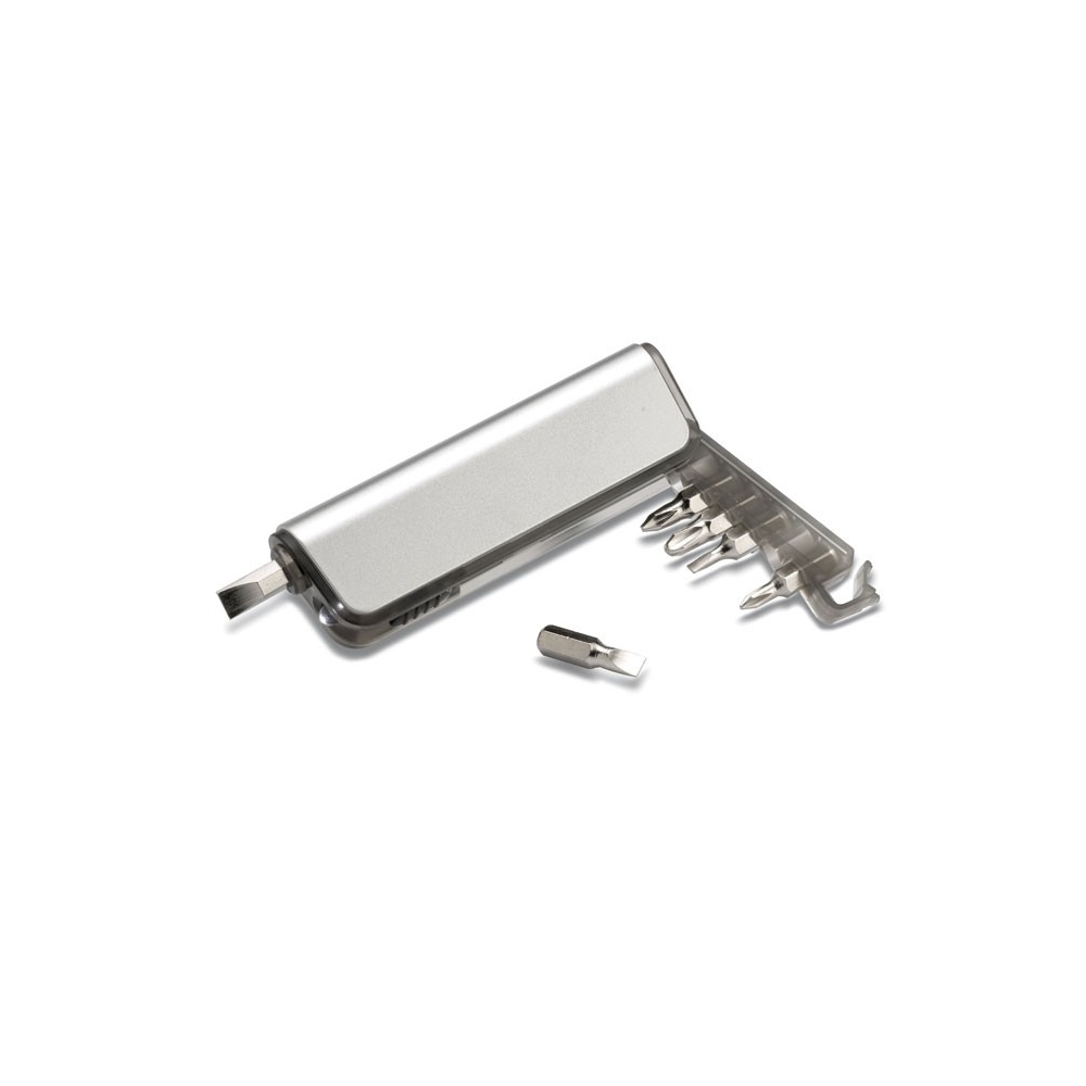 ALUTOOL Multifunkcinis atsuktuvų rinkinys su LED žibintuvėliu