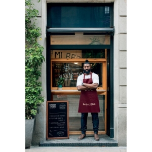 GAMMA Reguliuojama prijuostė iš ekologiškos medvilnės (240 gr/m²)