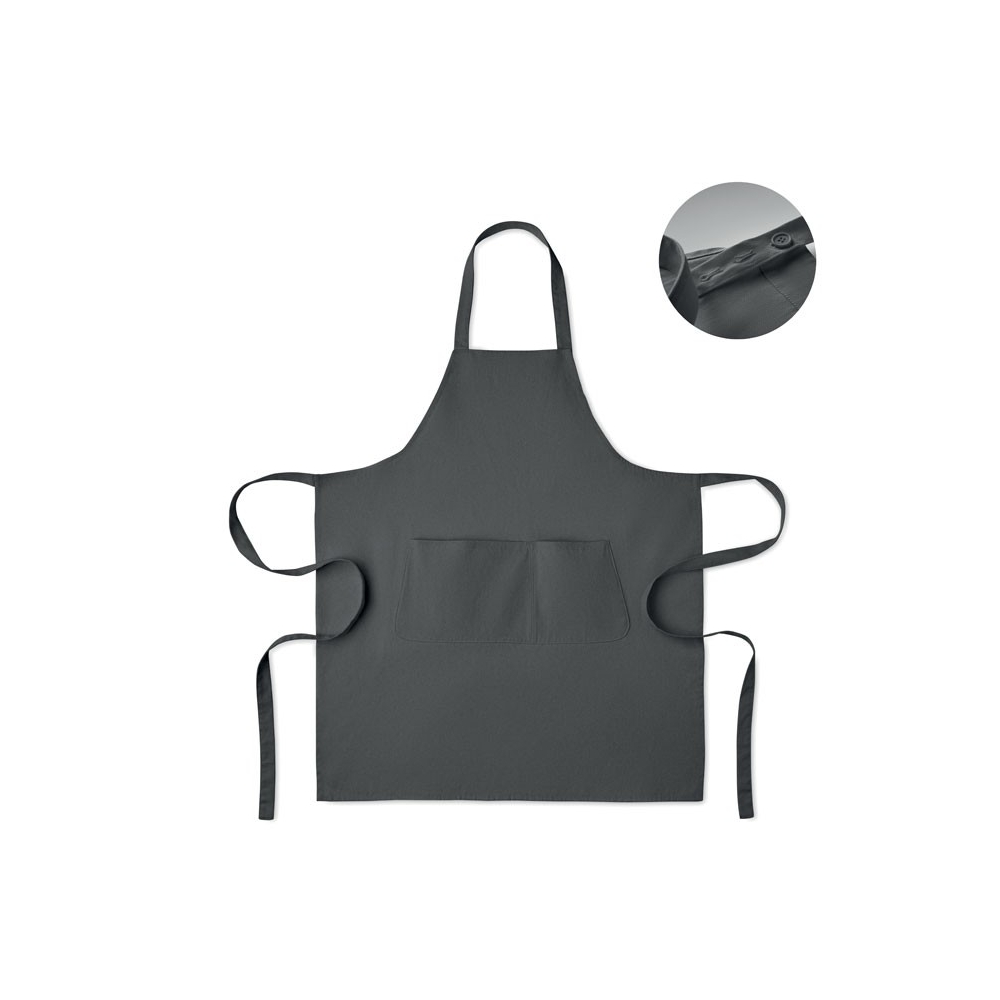 GAMMA Reguliuojama prijuostė iš ekologiškos medvilnės (240 gr/m²)