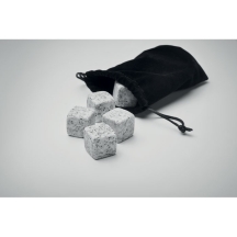 ABERDEEN Daugkartinių ledo akmenukų rinkinys pušies medžio dėžutėje