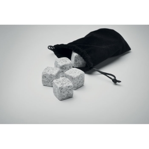 ABERDEEN Daugkartinių ledo akmenukų rinkinys pušies medžio dėžutėje