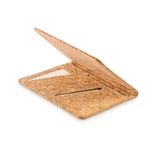 CORKPASS Kamštinės medžiagos paso dėklas su vidine kortelių kišene