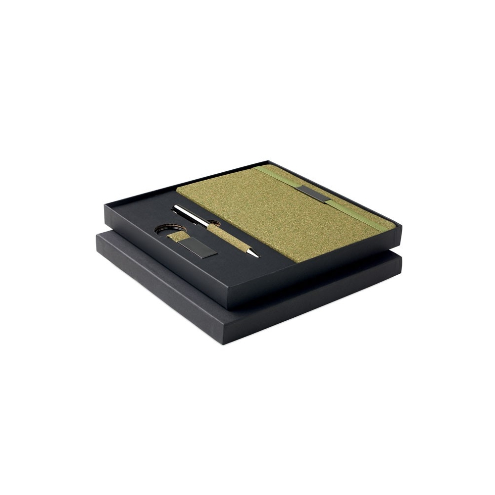 CHIPPEWA SET A5 užrašų knygutės rinkinys su rašikliu ir raktų pakabuku