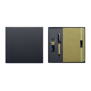 CHIPPEWA SET A5 užrašų knygutės rinkinys su rašikliu ir raktų pakabuku