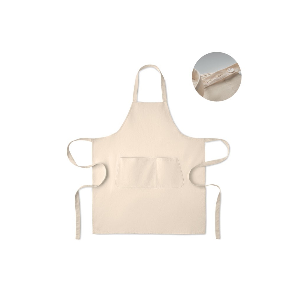 GAMMA COLOUR Organinės medvilnės reguliuojama prijuostė (240 gr/m²)