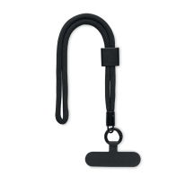 NONETTE WRIST  Reguliuojamas polisterio telefono dirželis, 25 cm