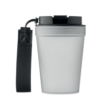 ISFORDEN TUMBLER Vienos sienelės plastikinis puodelis su dirželiu, 300 ml