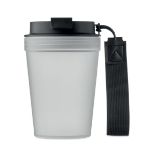 ISFORDEN TUMBLER Vienos sienelės plastikinis puodelis su dirželiu, 300 ml