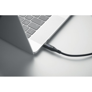 TYPSO USB Type-C į USB Type-C kabelis su LED ekranu