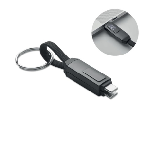KEYSTO USB Type-C kabelis su raktų pakabuku