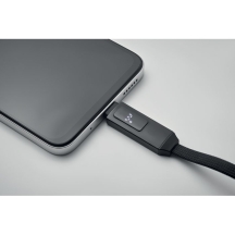 KEYSTO USB Type-C kabelis su raktų pakabuku