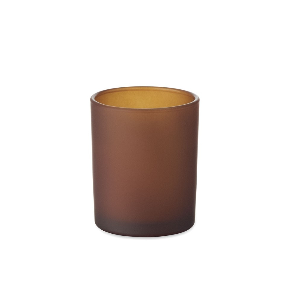 KIVAS WOOD Augalinės kilmės vaško žvakė su mediniu knatu (Vanilės kvapo)