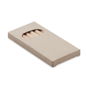 ABIGAIL Pieštukai perdirbto popieriaus dėžutėje (6 spalvos)