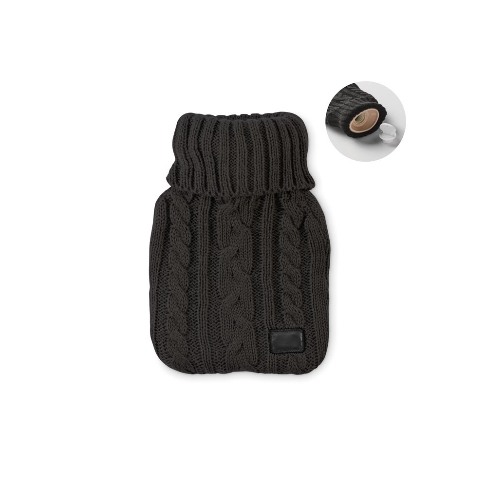 TOASTY Guminė karšto vandens pūslė su megztu užvalkalu 400ml