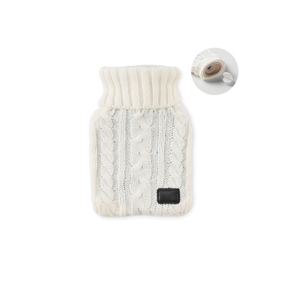 TOASTY Guminė karšto vandens pūslė su megztu užvalkalu 400ml