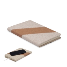 CORTONA Užrašų knygelė su belaidžiu įkrovikliu A5