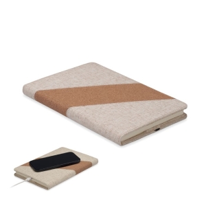 CORTONA Užrašų knygelė su belaidžiu įkrovikliu A5