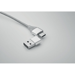 BLUE Raktų pakabukas su įkrovimo kabeliu