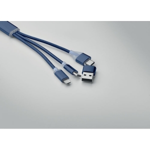 BLUE Raktų pakabukas su įkrovimo kabeliu