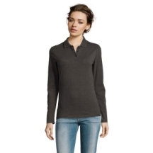 PERFECT LSL WOMEN Moteriški polo marškinėliai ilgomis rankovėmis 180 g/m²