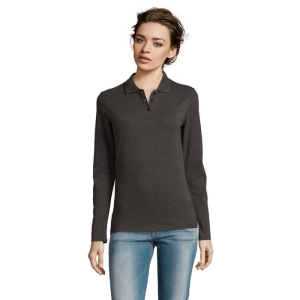 PERFECT LSL WOMEN Moteriški polo marškinėliai ilgomis rankovėmis 180 g/m²
