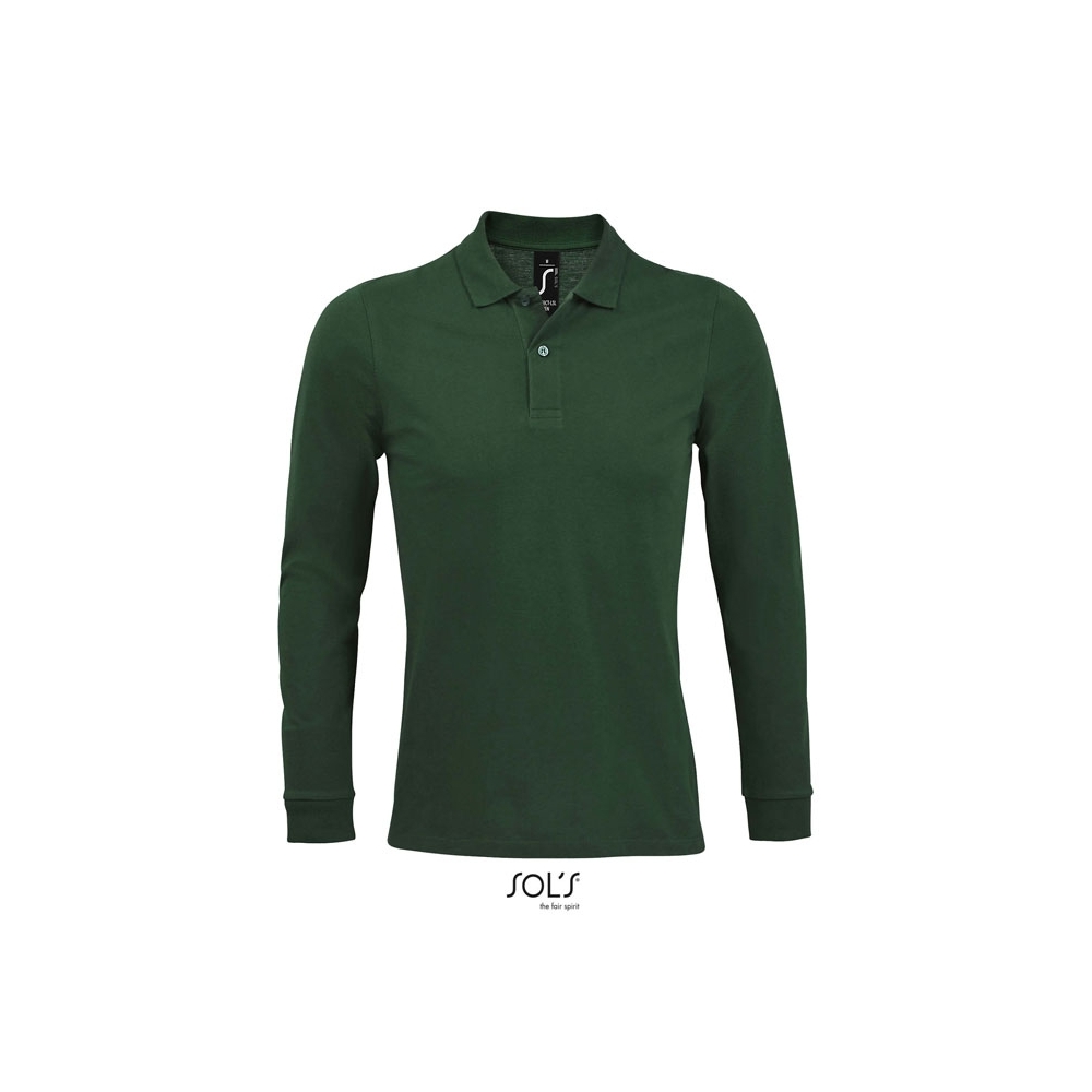 PERFECT LSL MEN Vyriški polo marškinėliai ilgomis rankovėmis 180 g/m²