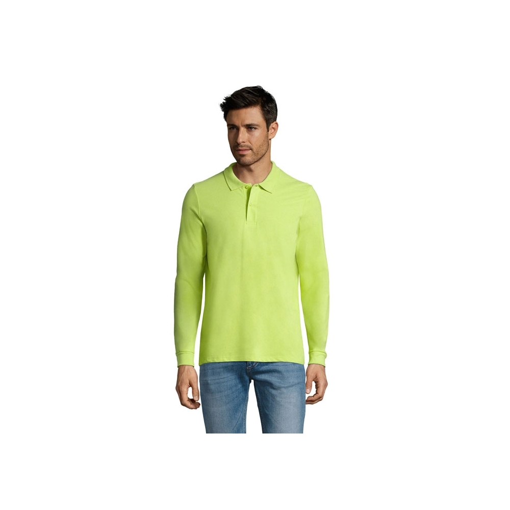 PERFECT LSL MEN Vyriški polo marškinėliai ilgomis rankovėmis 180 g/m²