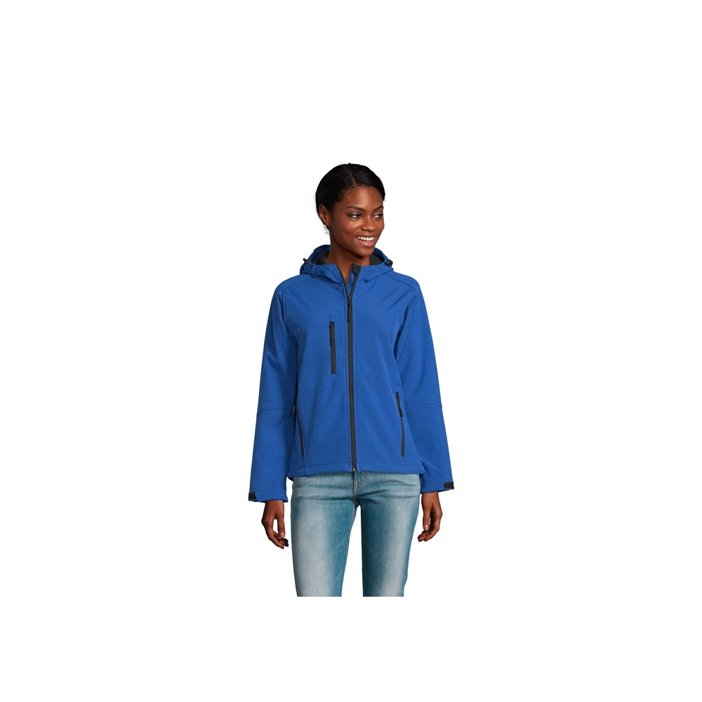 REPLAY WOMEN Moteriška „Softshell“ striukė su kapišonu