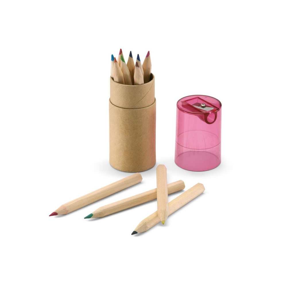 LAMBUT Pieštukų rinkinys su drožtuku (12 spalvų)