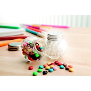 CHOCKY Šokoladai saldainiai stikliniame inde