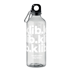 MOSS RE500 RPET Ekologiška gertuvė su karabinu 500 ml