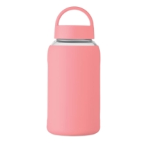 BORIS Stiklinė gertuvė su silikoniniu dėklu ir rankena 600 ml