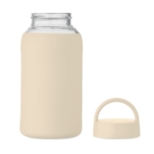 BORIS Stiklinė gertuvė su silikoniniu dėklu ir rankena 600 ml