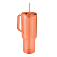 MUGORA Didelės talpos termopuodelis su šiaudeliu 1200 ml