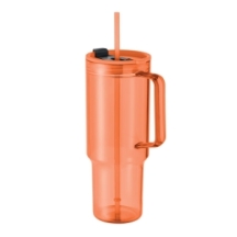 MUGORA Didelės talpos termopuodelis su šiaudeliu 1200 ml