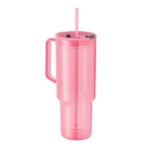 MUGORA Didelės talpos termopuodelis su šiaudeliu 1200 ml