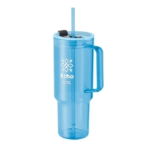 MUGORA Didelės talpos termopuodelis su šiaudeliu 1200 ml