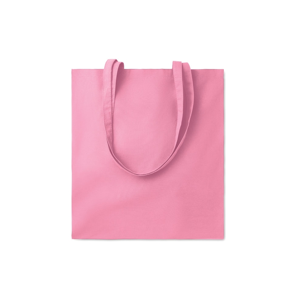 COTTONEL COLOUR + Spalvotas pirkinių maišelis su ilgomis rankenomis 140 g/m²