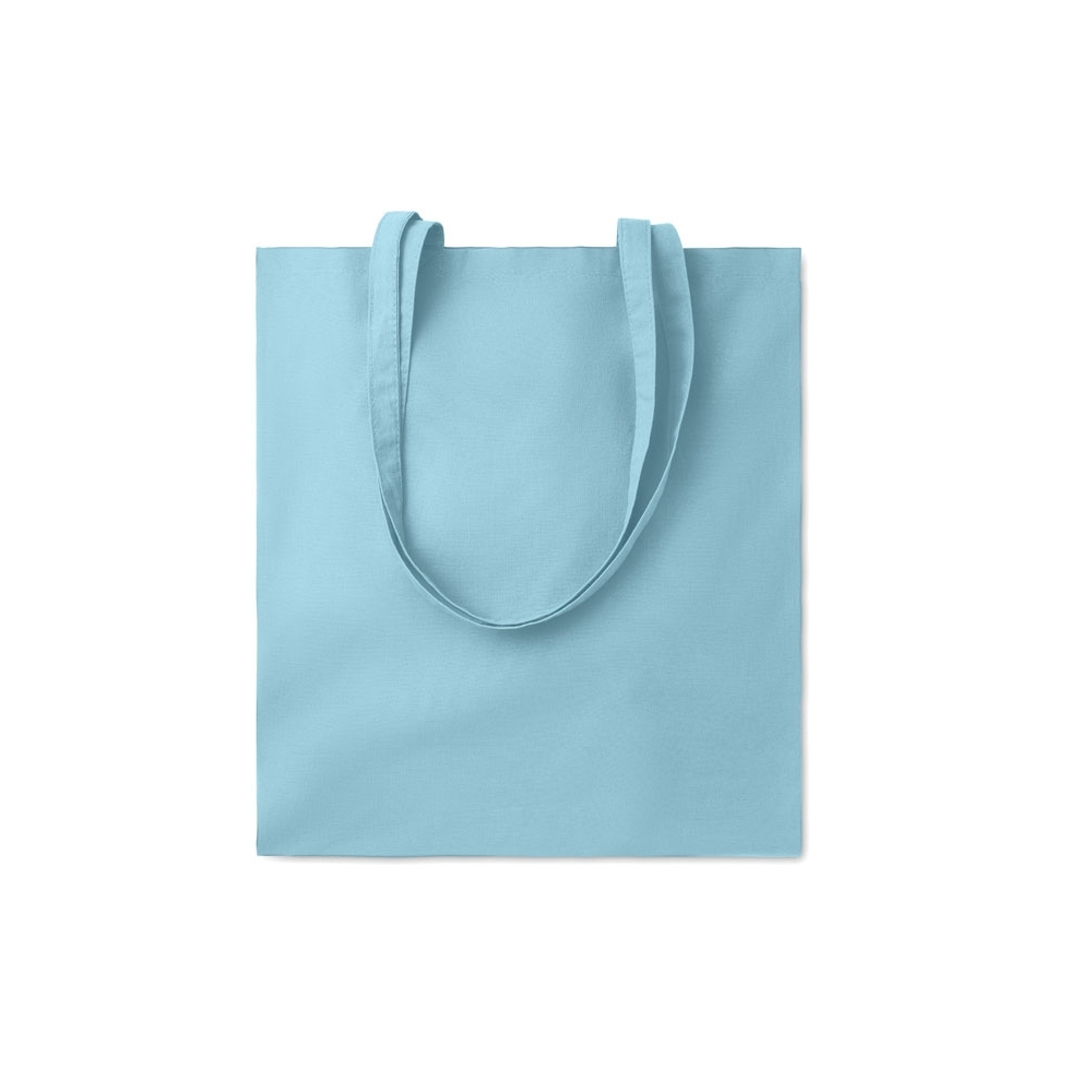 COTTONEL COLOUR + Spalvotas pirkinių maišelis su ilgomis rankenomis 140 g/m²