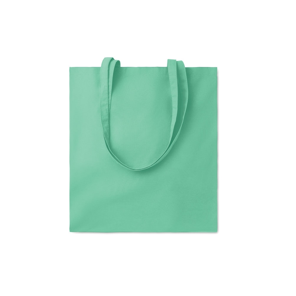 COTTONEL COLOUR + Spalvotas pirkinių maišelis su ilgomis rankenomis 140 g/m²