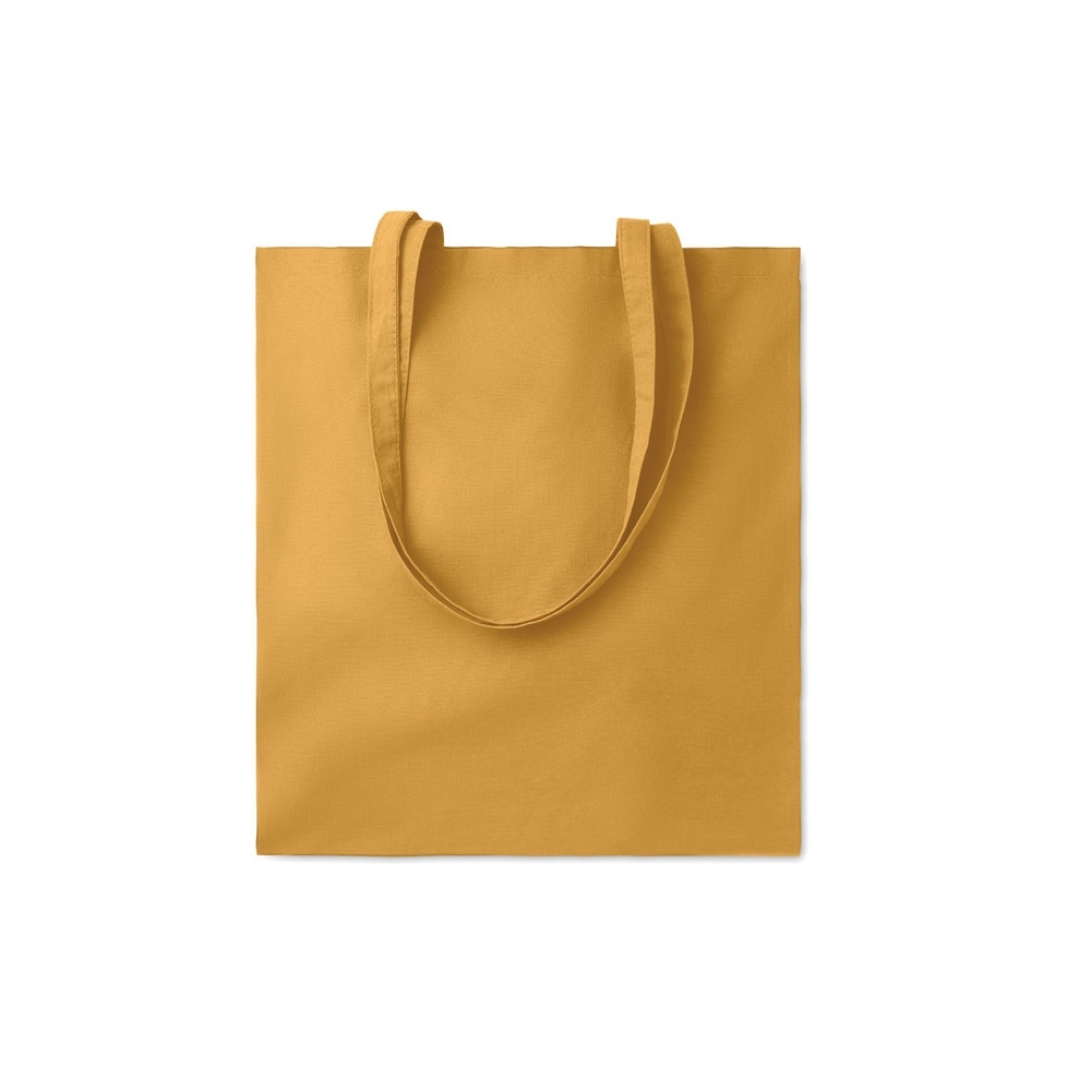 COTTONEL COLOUR + Spalvotas pirkinių maišelis su ilgomis rankenomis 140 g/m²