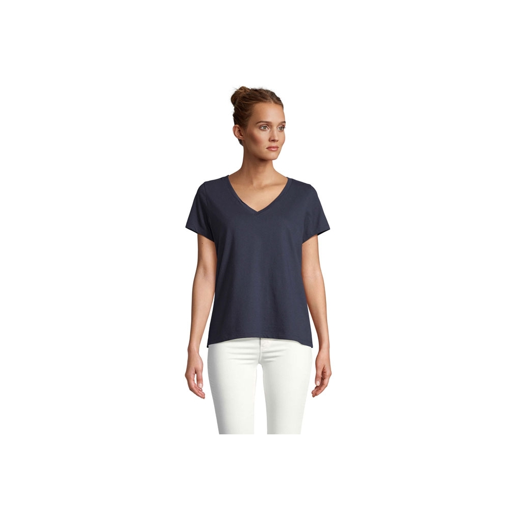 REGENT V WOMEN Moteriški marškinėliai V formos iškirpte