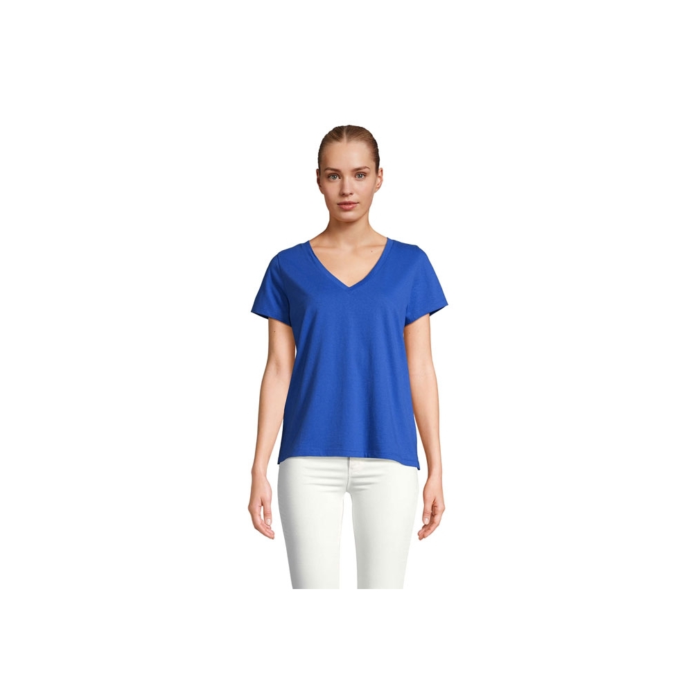 REGENT V WOMEN Moteriški marškinėliai V formos iškirpte