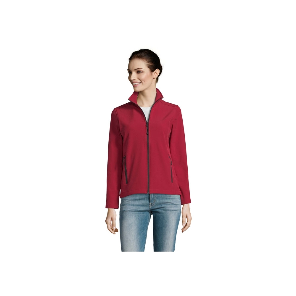 RACE WOMEN Moteriška softshell striukė su užtrauktuku 280 g/m