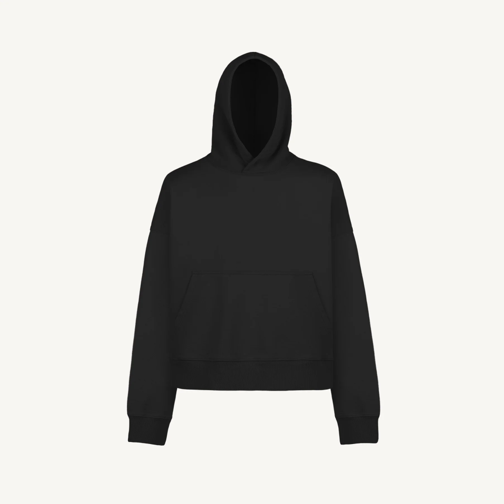 Vintažinis oversized boxy džemperis su gobtuvu 460 GSM
