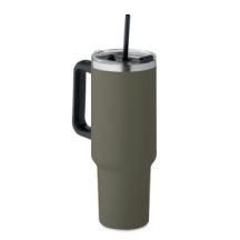 SUMA Perdirbto nerūdijančio plieno gertuvė su šiaudeliu 1200 ml